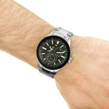 Tommy Hilfiger Austin Black Dial Silver Steel Strap Watch for Men - 1791639 Authentic Buy Shop Now