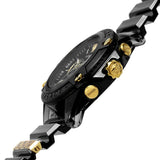 Versace Icon Active Chronograph Black Dial Black Steel Strap Watch for Men - VEZ700421 Authentic Buy Shop Now