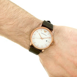 Emporio Armani Luigi White Dial Brown Leather Strap Watch For Men - AR2502 Authentic Buy Shop Now