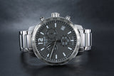 Tissot Quickster Chronograph Black Dial Silver Steel Strap Watch For Men - T095.417.11.067.00 Authentic Buy Shop Now