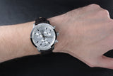 Tissot PRC 200 Chronograph Silver Dial Brown Leather Strap Watch For Men - T055.417.16.037.00 Authentic Buy Shop Now