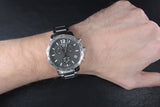Tissot Quickster Chronograph Black Dial Silver Steel Strap Watch For Men - T095.417.11.067.00 Authentic Buy Shop Now