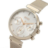 Hugo Boss Flawless White Dial Gold Mesh Bracelet Watch for Women - 1502553 Authentic Buy Shop Now