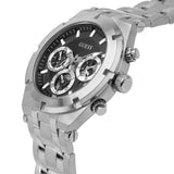 Guess Continental Black Dial Silver Steel Strap Watch for Men - GW0260G1 Authentic Buy Shop Now