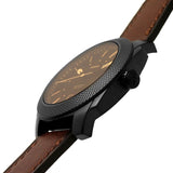Fossil Machine Chronograph Black Dial Brown Leather Strap Watch for Men - FS5234 Authentic Buy Shop Now