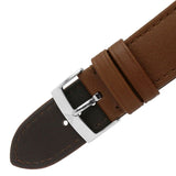 Emporio Armani Renato Quartz Silver Dial Brown Leather Strap Watch For Men - AR11185 Authentic Buy Shop Now