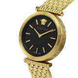 Versace V-Twist Black Dial Gold Mesh Bracelet Watch for Women - VELS00819 Authentic Buy Shop Now