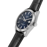 Tissot Gentleman Powermatic 80 Silicium Blue Dial Black Leather Strap Watch For Men - T127.407.16.041.01 Authentic Buy Shop Now