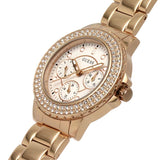 Guess Crown Jewel Multifunction Diamonds White Dial Rose Gold Steel Strap Watch For Women - GW0410L3 Authentic Buy Shop Now
