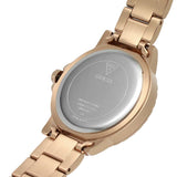Guess Crown Jewel Multifunction Diamonds White Dial Rose Gold Steel Strap Watch For Women - GW0410L3 Authentic Buy Shop Now