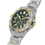 Fossil Garrett Chronograph Green Dial Two Tone Steel Strap Watch for Men - FS5622 Authentic Buy Shop Now