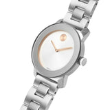 Movado Bold Silver Dial Silver Steel Strap Watch For Women - 3600084 Authentic Buy Shop Now