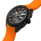 Hugo Boss Volane Black Dial Orange Silicone Strap Watch for Men - 1513957 Authentic Buy Shop Now