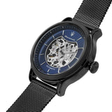 Maserati Epoca Automatic Skeleton Blue Dial Mesh Bracelet Watch For Men - R8823118002 Authentic Buy Shop Now