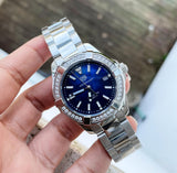 Tag Heuer Aquaracer Quartz Diamonds Blue Dial Silver Steel Strap Watch for Women - WAY131N.BA0748 Authentic Buy Shop Now