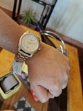 Fossil Machine Gold Dial Gold Steel Strap Watch for Men - FS5264 Authentic Buy Shop Now