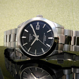 Tissot Gentleman Powermatic 80 Silicium Black Dial Silver Steel Strap Watch For Men - T127.407.11.051.00 Authentic Buy Shop Now
