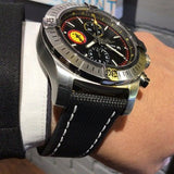 Breitling Avenger Chronograph 45mm Swiss Air Force Team Black Dial Black Nylon Strap Watch for Men - A133171A1B1X1 Authentic Buy Shop Now
