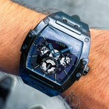 Guess Phoenix Multifunction Black Dial Grey Silicone Strap Watch For Men - GW0203G9 Authentic Buy Shop Now