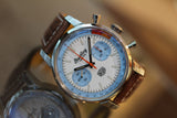 Breitling Top Time Deus Limited Edition White Dial Brown Leather Strap Watch for Men - A233112A1A1X1 Authentic Buy Shop Now