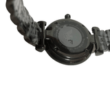 Emporio Armani Gianni T Bar All Black Diamond Dial Watch For Women - AR11245 Authentic Buy Shop Now