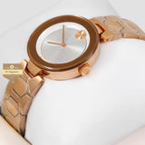 Movado Bold Rose Gold Dial Rose Gold Steel Strap Watch for Women - 3600387 Authentic Buy Shop Now