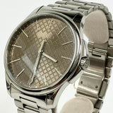 Gucci G Timeless Quartz Brown Dial Silver Steel Strap Watch for Men - YA126317 Authentic Buy Shop Now