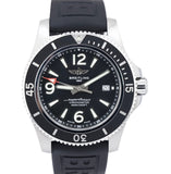 Breitling Superocean II 44mm Black Dial Black Rubber Strap Watch for Men - A17367D71B1S2 Authentic Buy Shop Now
