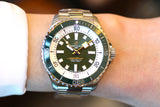 Breitling Superocean Automatic 44mm Navy Green Dial Green Rubber Strap Watch for Men - A17376A31L1A1 Authentic Buy Shop Now