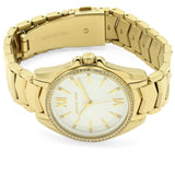 Michael Kors Whitney Three-Hand White Dial Gold Steel Strap Watch For Women - MK6693 Authentic Buy Shop Now
