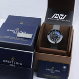 Breitling Superocean Heritage '57 Black Dial Silver Mesh Bracelet Watch for Men - A10370121B1A1 Authentic Buy Shop Now