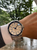 Breitling Superocean Automatic 42 White Dial Green Silver Steel Strap Watch for Men - A17375E71G1A1 Authentic Buy Shop Now