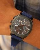 Fossil Machine Chronograph Black Dial Black Leather Strap Watch for Men - FS5361 Authentic Buy Shop Now