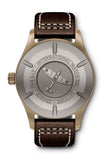 IWC Pilot's Watch Automatic Spitfire Green Dial Brown Leather Strap Watch for Men - IW326802 Authentic Buy Shop Now