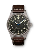 IWC Pilot's Watch Mark XVIII 40mm Black Dial Brown Leather Strap Watch for Men - IW327006 Authentic Buy Shop Now