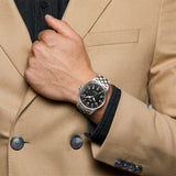 IWC Pilot’s Watch Mark XVIII Black Dial Silver Steel Strap Watch for Men - IW327015 Authentic Buy Shop Now