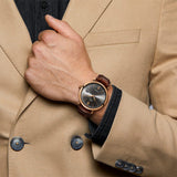 IWC Portofino Automatic Grey Dial Brown Leather Strap Watch for Men - IW356511 Authentic Buy Shop Now