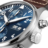 IWC Pilot’s Watch Chronograph Edition “Le Petit Prince” Blue Dial Brown Leather Strap Watch for Men - IW377714 Authentic Buy Shop Now