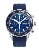 IWC Aquatimer Chronograph Blue Dial Blue Rubber Strap Watch for Men - IW376711 Authentic Buy Shop Now