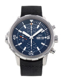 IWC Aquatimer Automatic Chronograph 44mm Blue Dial Black Rubber Strap Watch for Men - IW376805 Authentic Buy Shop Now