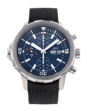 IWC Aquatimer Automatic Chronograph 44mm Blue Dial Black Rubber Strap Watch for Men - IW376805 Authentic Buy Shop Now