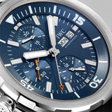 IWC Aquatimer Automatic Chronograph 44mm Blue Dial Black Rubber Strap Watch for Men - IW376805 Authentic Buy Shop Now