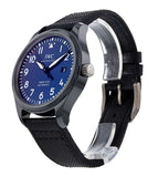 IWC Pilot’s Watch Mark XVIII Edition “Laureus Sport for Good Foundation" Blue Dial Black Nylon Strap Watch for Men - IW324703 Authentic Buy Shop Now