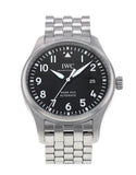 IWC Pilot’s Watch Mark XVIII Black Dial Silver Steel Strap Watch for Men - IW327015 Authentic Buy Shop Now