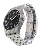 IWC Pilot’s Watch Mark XVIII Black Dial Silver Steel Strap Watch for Men - IW327015 Authentic Buy Shop Now