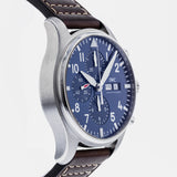 IWC Pilot’s Watch Chronograph Edition “Le Petit Prince” Blue Dial Brown Leather Strap Watch for Men - IW377714 Authentic Buy Shop Now