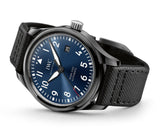 IWC Pilot’s Watch Mark XVIII Edition “Laureus Sport for Good Foundation" Blue Dial Black Nylon Strap Watch for Men - IW324703 Authentic Buy Shop Now