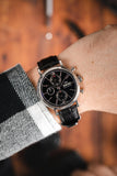 IWC Portofino Chronograph Black Dial Black Leather Strap Watch for Men - IW391008 Authentic Buy Shop Now