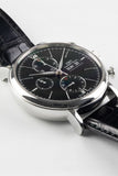 IWC Portofino Chronograph Black Dial Black Leather Strap Watch for Men - IW391008 Authentic Buy Shop Now
