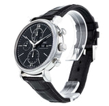 IWC Portofino Chronograph Black Dial Black Leather Strap Watch for Men - IW391008 Authentic Buy Shop Now
